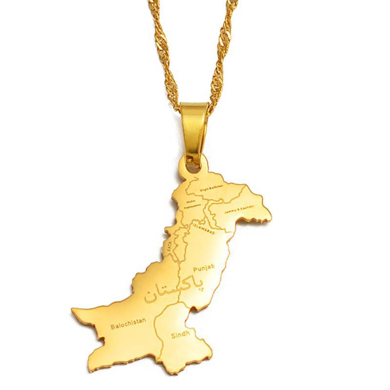 Pakistan Map Necklace