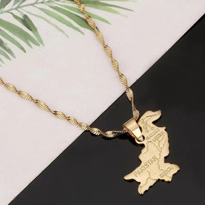 Pakistan Map Necklace