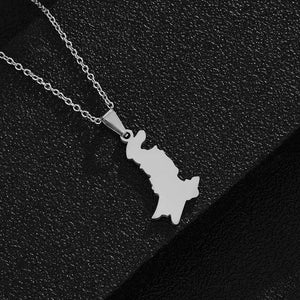 Pakistan Map Necklace