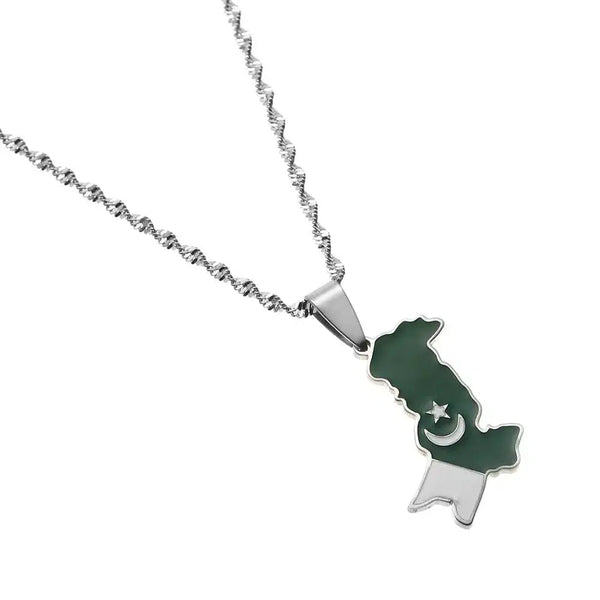 Pakistan Map Necklace