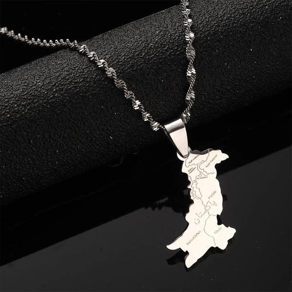 Pakistan Map Necklace