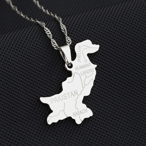 Pakistan Map Necklace