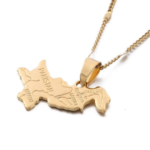 Pakistan Map Necklace