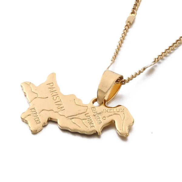 Pakistan Map Necklace