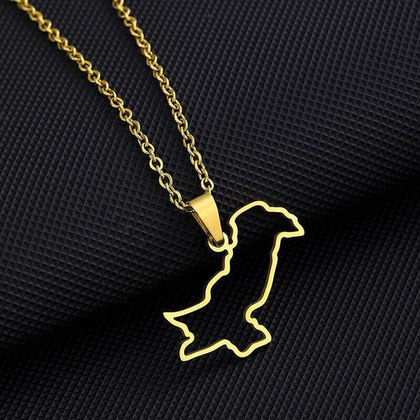 Pakistan Map Necklace