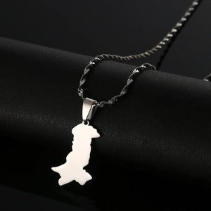 Pakistan Map Necklace