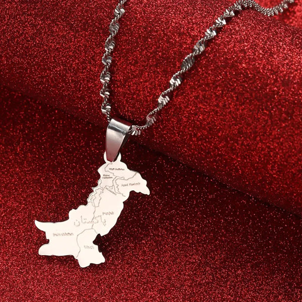 Pakistan Map Necklace