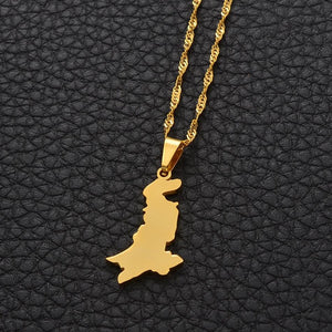 Pakistan Map Necklace