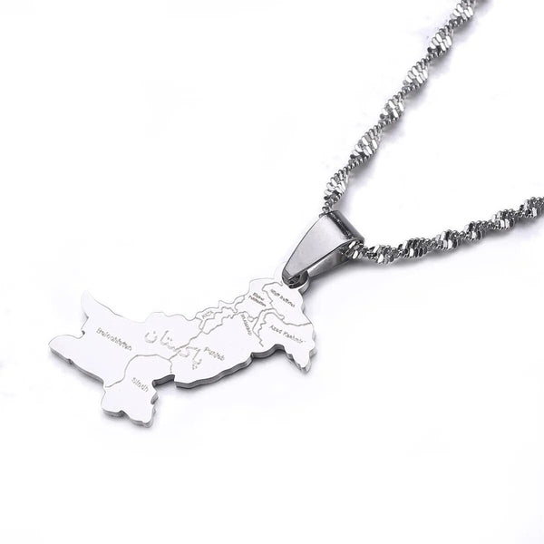 Pakistan Map Necklace