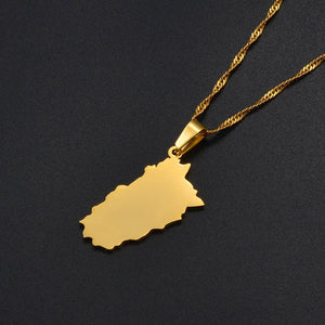 Pakistan Map Necklace