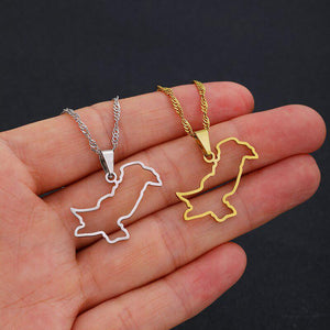 Pakistan Map Necklace