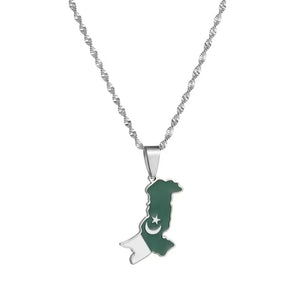 Pakistan Map Necklace