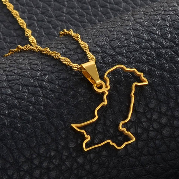 Pakistan Map Necklace