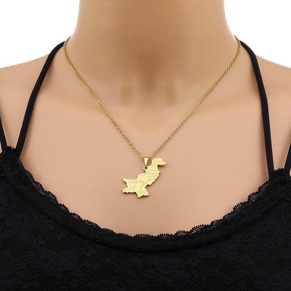 Pakistan Map Necklace