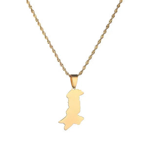 Pakistan Map Necklace