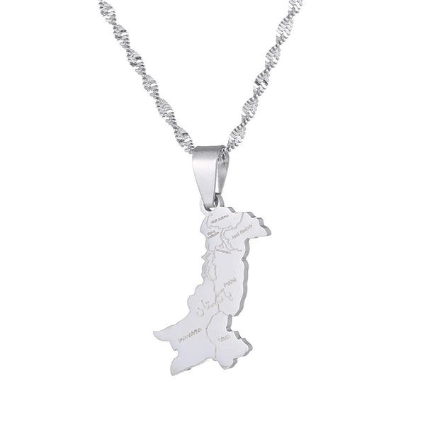 Pakistan Map Necklace