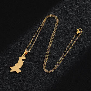 Pakistan Map Necklace