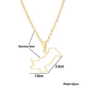 Pakistan Map Necklace