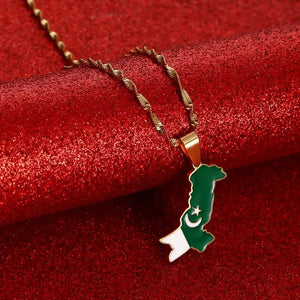 Pakistan Map Necklace