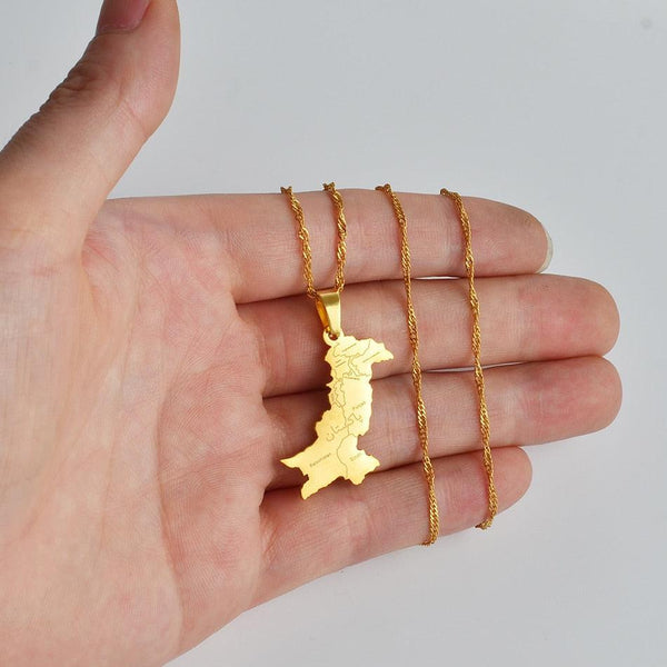 Pakistan Map Necklace