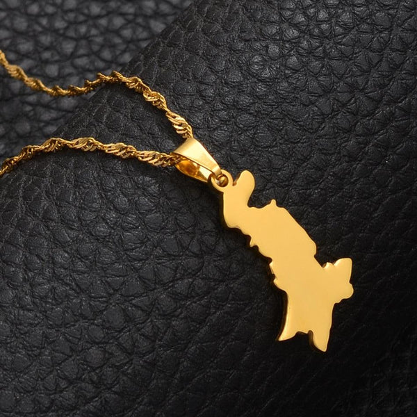 Pakistan Map Necklace