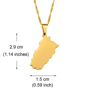 Pakistan Map Necklace