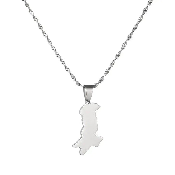 Pakistan Map Necklace