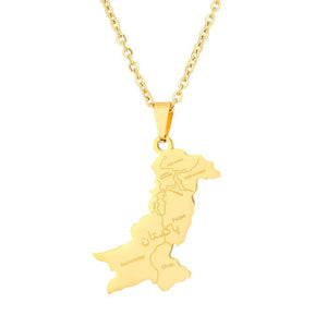 Pakistan Map Necklace