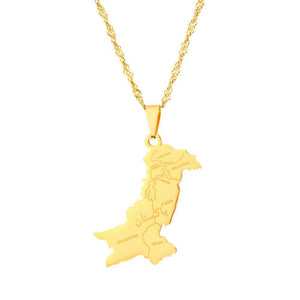 Pakistan Map Necklace