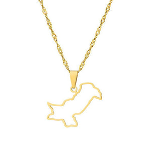 Pakistan Map Necklace