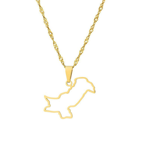 Pakistan Map Necklace