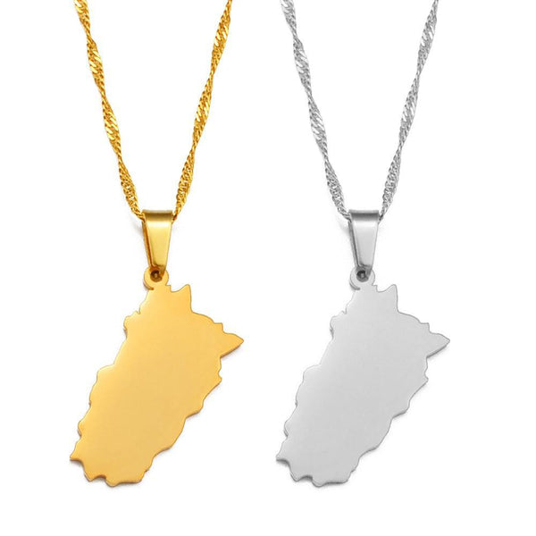 Pakistan Map Necklace