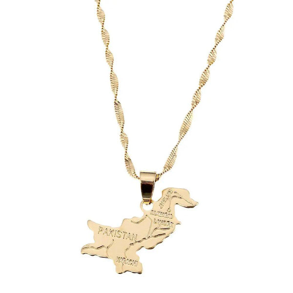 Pakistan Map Necklace