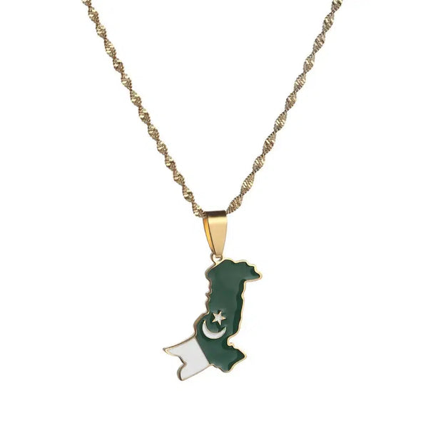 Pakistan Map Necklace