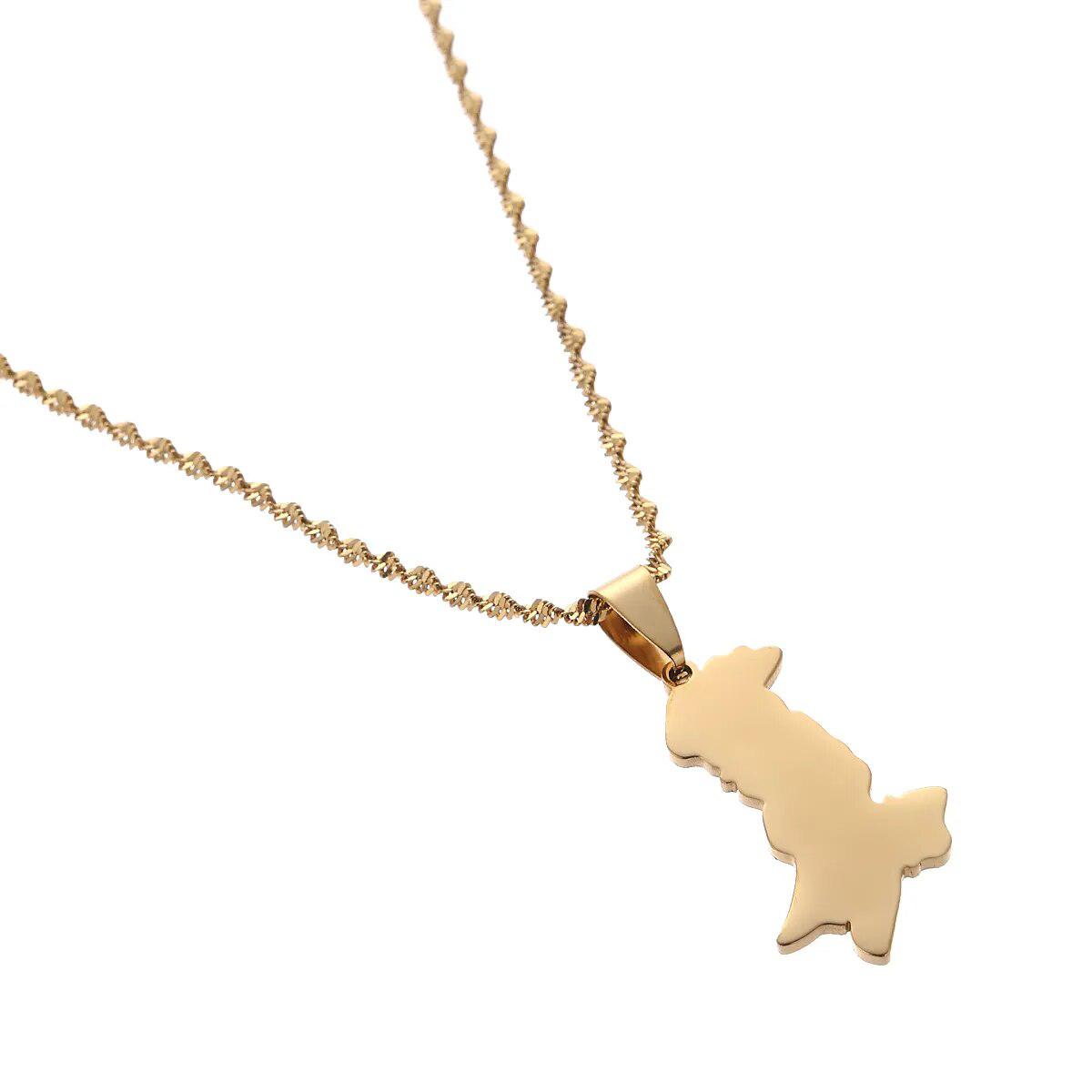 Pakistan Map Necklace