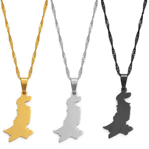 Pakistan Map Necklace