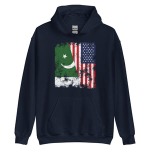 Pakistan USA Flag - Half American Hoodie