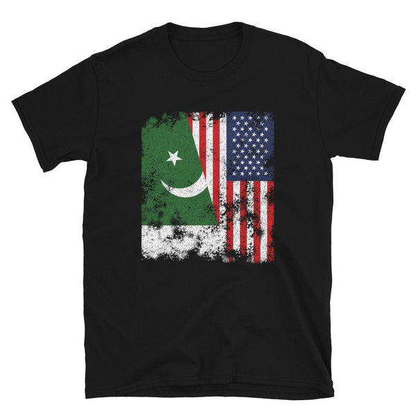 Pakistan USA Flag - Half American T-Shirt