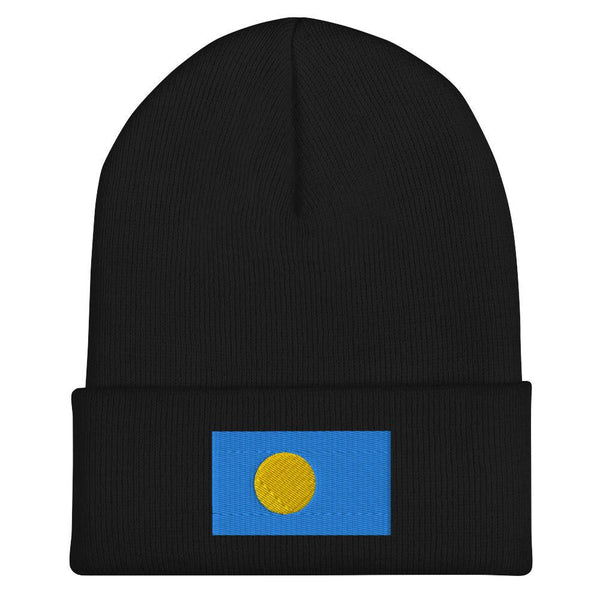 Palau Flag Beanie - Embroidered Winter Hat