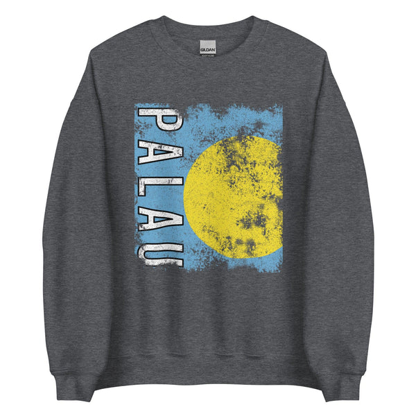 Palau Flag - Distressed Flag Sweatshirt