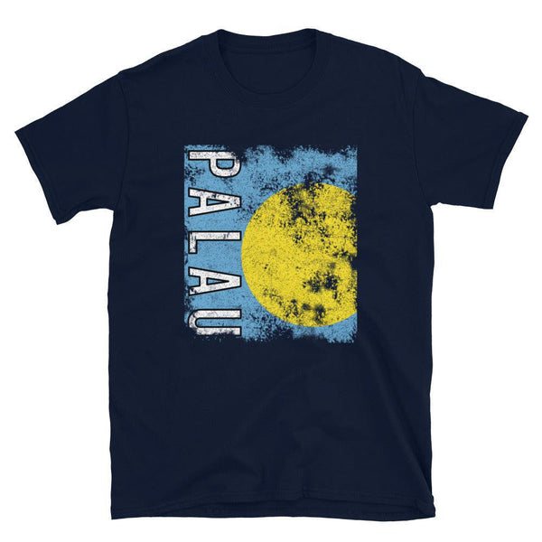 Palau Flag Distressed T-Shirt