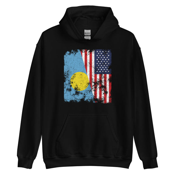 Palau USA Flag - Half American Hoodie