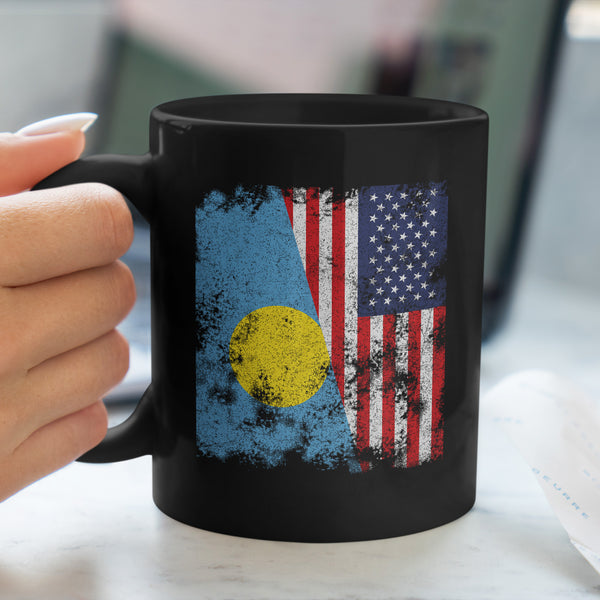 Palau USA Flag - Half American Mug