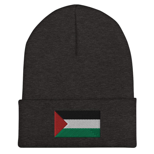 Palestine Flag Beanie - Embroidered Winter Hat