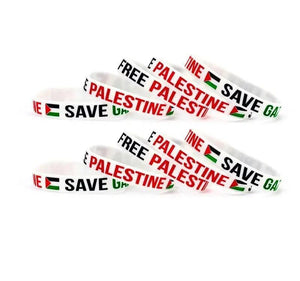 Palestine Flag Bracelet - Silicone Wristband