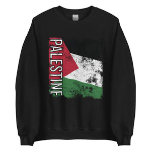 Palestine Flag - Distressed Flag Sweatshirt