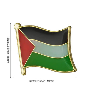 Palestine Flag Lapel Pin - Enamel Pin Flag