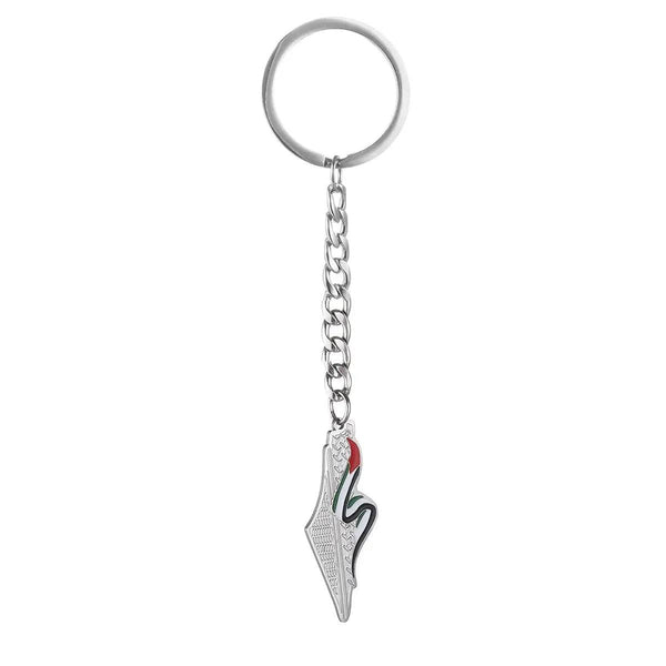 Palestine Flag Map Keychain Collection