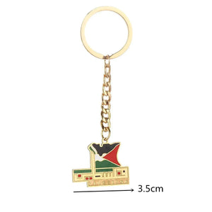 Palestine Flag Map Keychain Collection