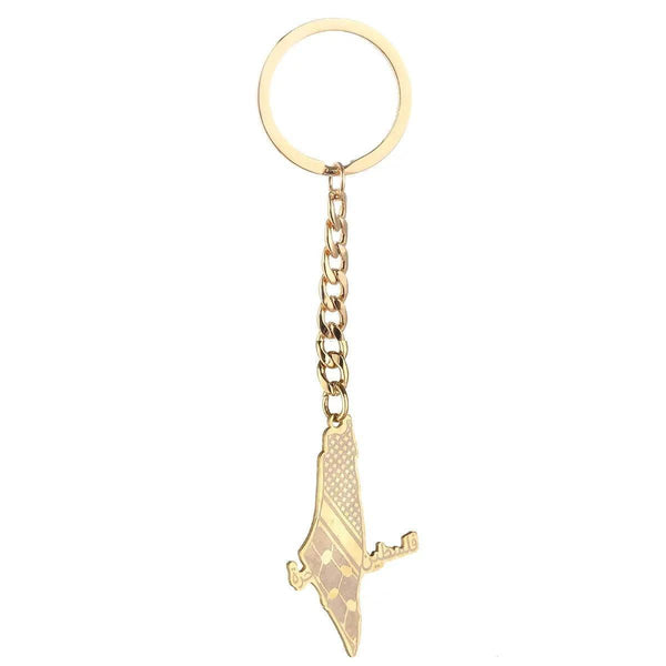 Palestine Flag Map Keychain Collection